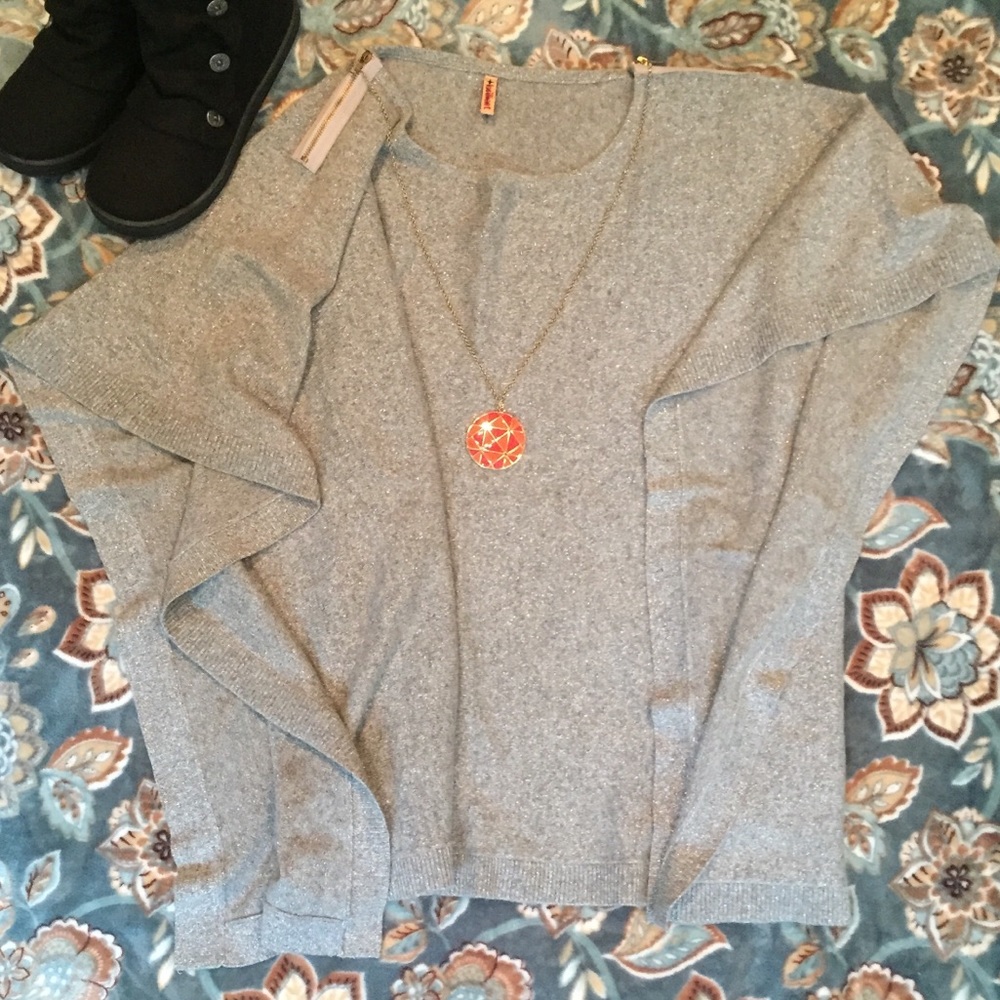 Grey / Silver dressy sweater